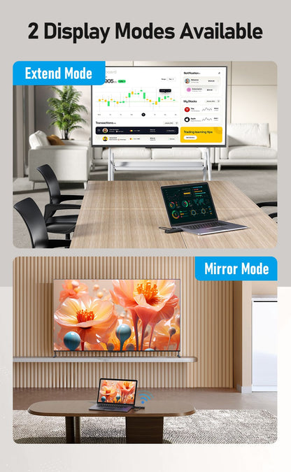 Kit Transmissor e Receptor de Vídeo HDMI Sem Fio Lemorele P50 4K, Extensor HDMI para Monitor, Projetor, HDTV, para PC, Câmera, Laptop