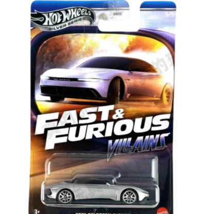Hot Original Hot Wheels Carro Prata Velozes e Furiosos Vilões Tema Sortimento Mix 2 HNR88 J Modelos de Veículos Diecast 1/64 Carrinhos Brinquedos Meninos