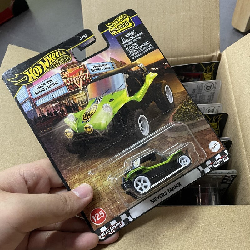 Hot Wheels Premium Boulevard Carrinhos de Metal Genuínos Meyers Manx Escala 1:64 Modelo de Veículo Diecast Brinquedos Colecionáveis de Liga Presente para Meninos