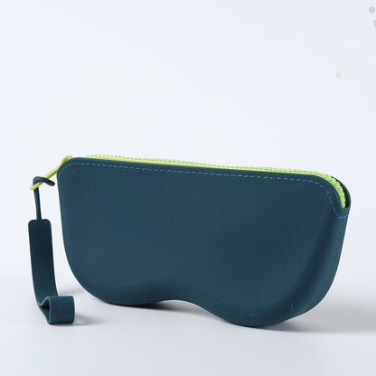 Soft Silicone Zipper Glasses Bag Storage Waterproof Bag Cosmetic Coin Bag for Women Girls Dustproof Glasses Box