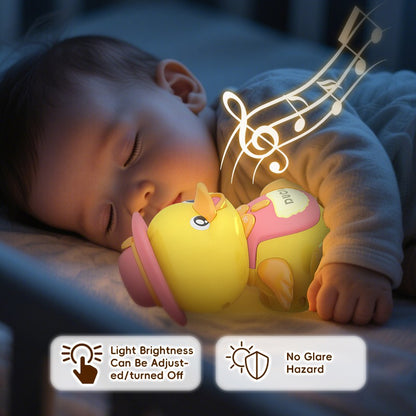 Brinquedos Musicais de Pato Rastejante para Bebês 3 Peças Pata Mãe Musical e Patinhos Brinquedo Interativo de Aprendizagem Precoce para Bebês Presente