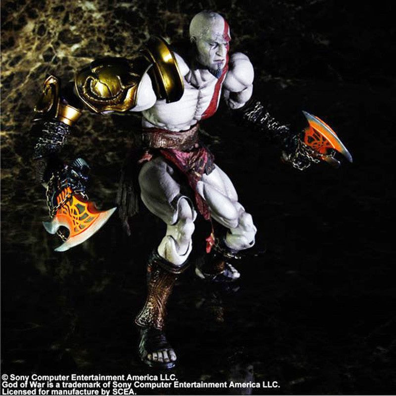 Play Arts Kai Boneco de Ação God of War Kratos Bonecos de Ação Modelo Colecionável Brinquedos Presentes Criativos Decoração de Quarto de Amigos Boneca
