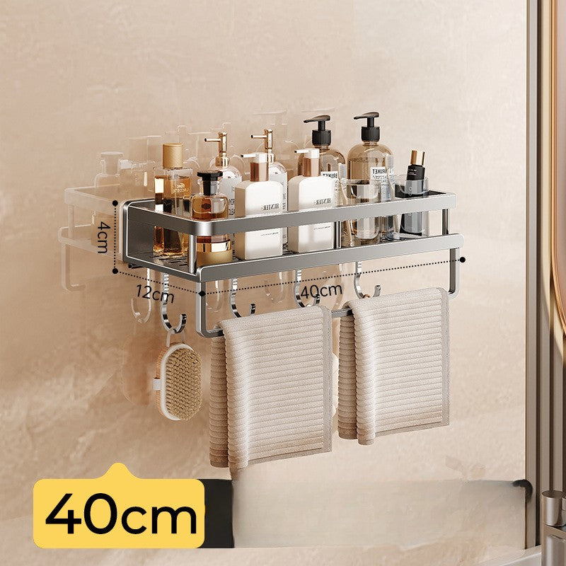 Toilet storage rack, non perforated washbasin, light luxury bathroom, wall mounted toilet, toilet wall storage rack
