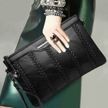 2024 New Single Shoulder Bag Women's Bag Fashionable New Atmosphere Change Handheld Bag Insert Lock Envelope Bag