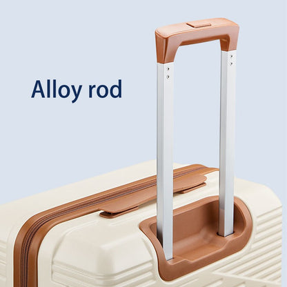 Conjunto de Bagagem de 20/24/28 Polegadas, 5 Peças de Bagagem ABS com Nécessaire e Bolsa de Mão Leve 2,6KG para Viagens em Família e Férias