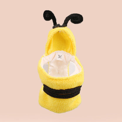 1 peça de roupas de inverno para pássaros, fantasia de abelha para papagaio, roupas para pequenos animais de estimação, moletom de abelha, macio e agradável à pele, terno de pássaro de estimação para papagaios
