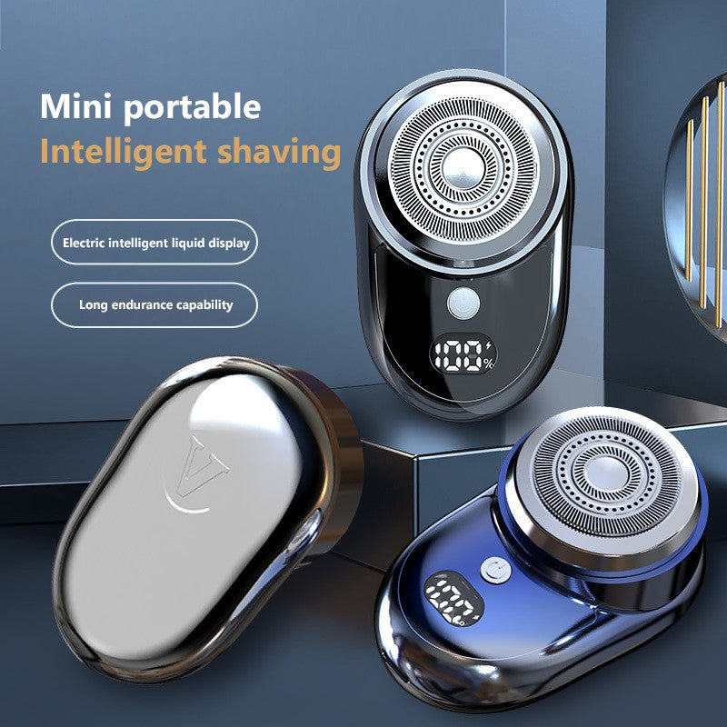 Mini Electric Shaver For Men USB Digital Display Electric Shaver Powerful Beard Shaving Machine Rechargeable Waterproof