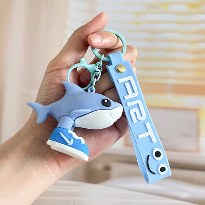 Italian Brainrot Keychain Accessories, Tungtungsahur Whimsical Abstract Mirage Creature Designs Bag Charm