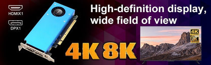 SRhonyra RX550 4GB GDDR5 128bit Low Profile Graphics Card,HDMI+DP Output,PCIe 3.0, 4/8K Desktop GPU for Office/Light Gaming