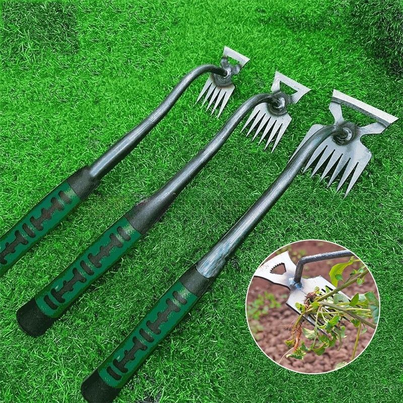 Garden Weeder Tools Planting Shovel Manual Grass Rake Loosening Soil Plowing Rooting Remove Digging Agricultural Hand Tools