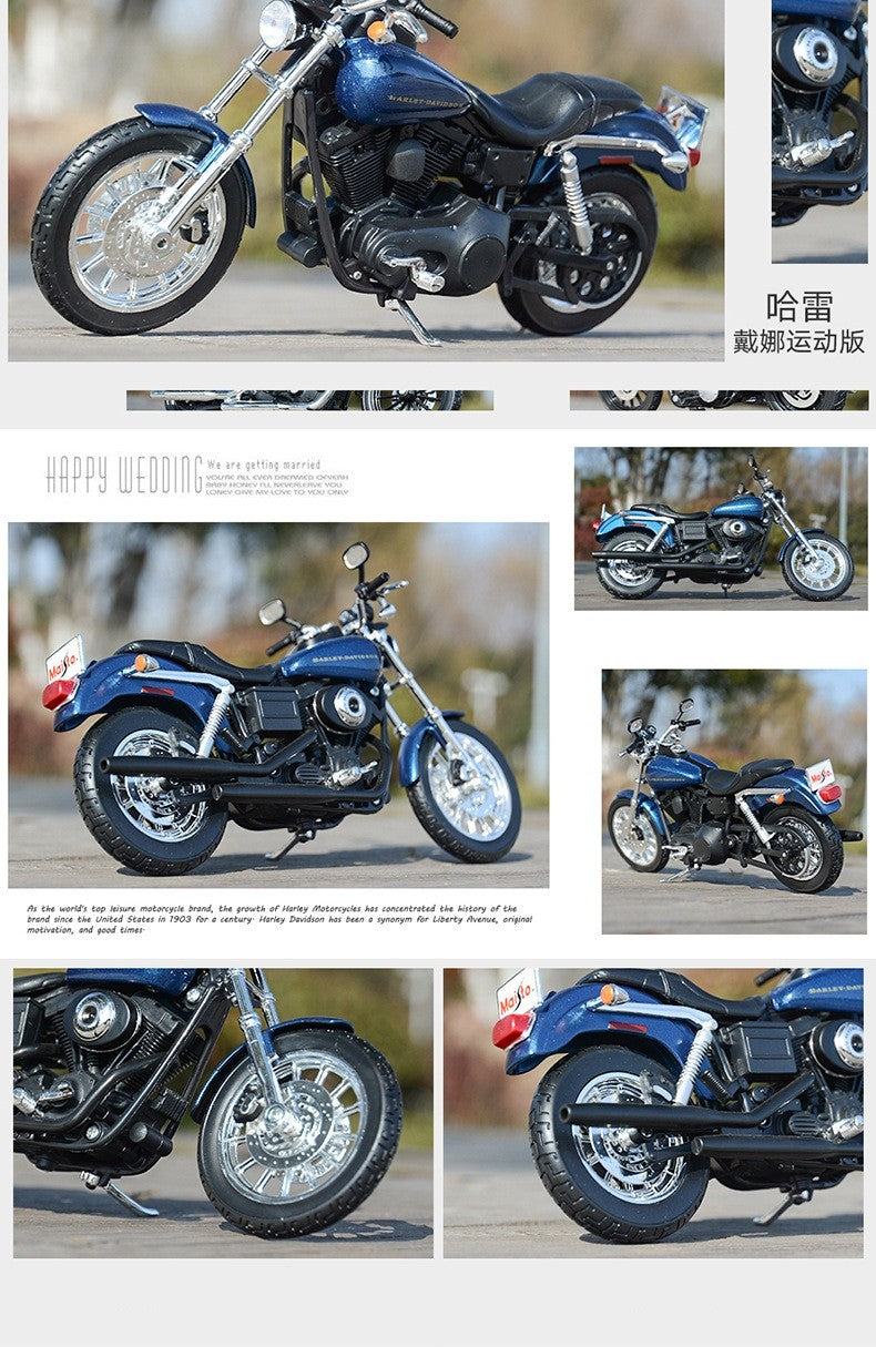 Maisto 1:12 Harley Dyna Super Glide Sport 2004, Motocicleta Esportiva de Liga Leve, Modelo Fundido em Metal, Motocicleta de Corrida de Rua, Presente Infantil