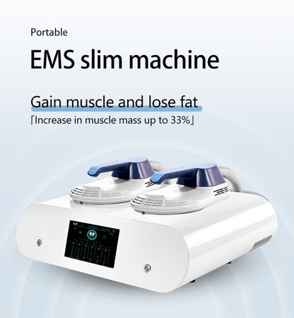 11.11 Portable 2 Handle Mini EMS 6500W Electric Muscle Stimulator 200HZ Fitness Machine Weight Loss Home Using Muscle Building