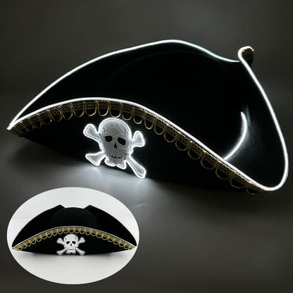 Chapéu de Cowboy LED Sem Fio, Chapéu de Cowboy Luminoso, Chapéu de Cowgirl Rosa para Discoteca, Noivas, Acessórios para Shows, Boates e Festas a Fantasia