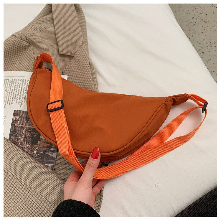 Upgraded Version Simple Design Women's Messenger Bag Nylon Hobos Small Shoulder Bags Vintage Female Girls Purse Cloth Handbags