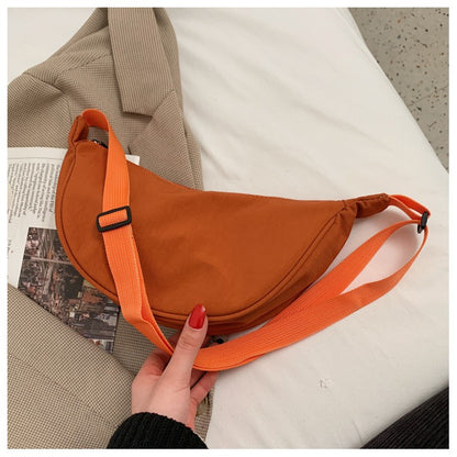 Upgraded Version Simple Design Women's Messenger Bag Nylon Hobos Small Shoulder Bags Vintage Female Girls Purse Cloth Handbags