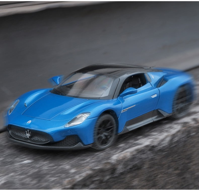 1:32 Maserati MC20 Coupé Liga Esporte Carro Fundido Miniatura Metal Carro Simulação Som e Luz Carro Brinquedo Para Meninos Velozes e Furiosos