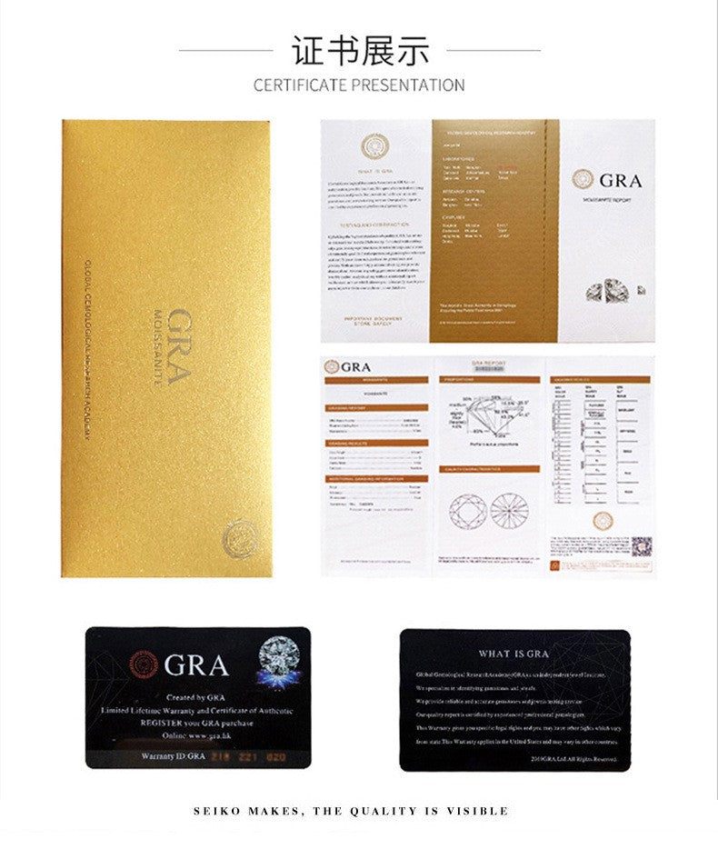 Colar Clássico Coroa TEN CARATS s925 Prata Esterlina Moissanite VVS1 para Mulheres Joia Certificada GRA Presente com frete grátis