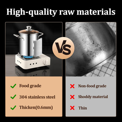 New Deep Frying Pot Kitchen Fryer With Strainer Stainless Steel Tempura Fryer Pan Fry Pot Chicken Fried Chicken Cooking Tools