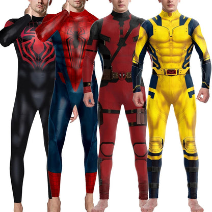 [You're My Secret] Superhero Men Movie Spider Cosplay Costumes Brazil Spain Carnival Party Zentai Bodysuits