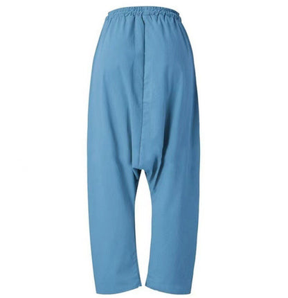 Women's Casual Harem Crotch Pants, Fashionable Lace-up Harem Pants, Women Trousers, Oversized Hip-hop Streetwear Woman