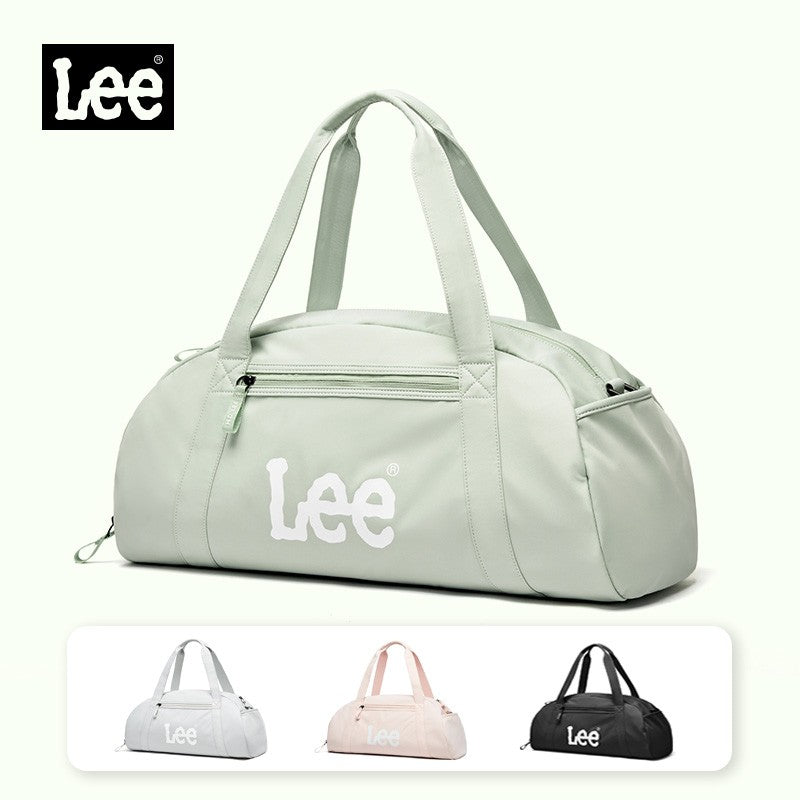 LEE Dry Pocket Sports Fitness Gym Bag for Women Men Large Capacity Waterproof Oxford Duffel Luggage Travel Bag Shoe Compartment