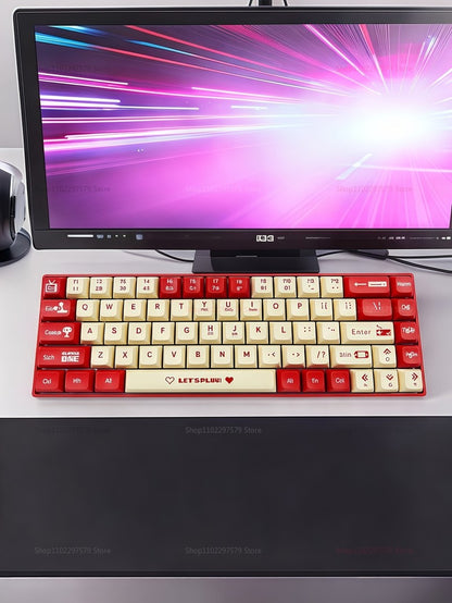 AK680 Mechanical Gaming Keyboard Wired Hot Swap 68 Keys Ergonomic E-Sport Office Type-C Laptop Accessory Gamers and Professional