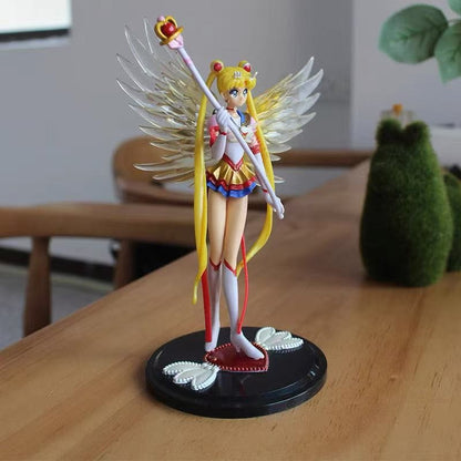 Japão Anime 16,5cm Sailor Moon Vestido Rainha Action Figure PVC Vestido de Noiva Modelo de Coleção Brinquedos para Decoração Boneca de Desenho Animado Presente