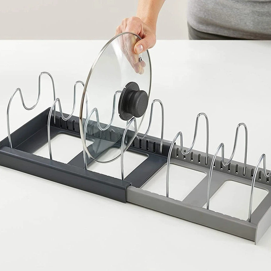 2025 HOT NEW Pot lid storage rack, suitable for cabinet drawers, a kitchen organizing tool suitable for storing cookware.