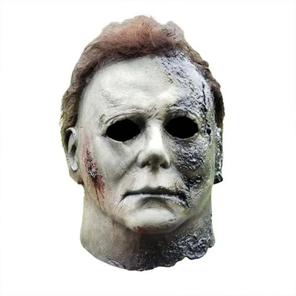 New horror film Michael Myers Mask Halloween Thriller Headset Cosplay Horror Killer Full Face Latex Helmet Party Costume Props