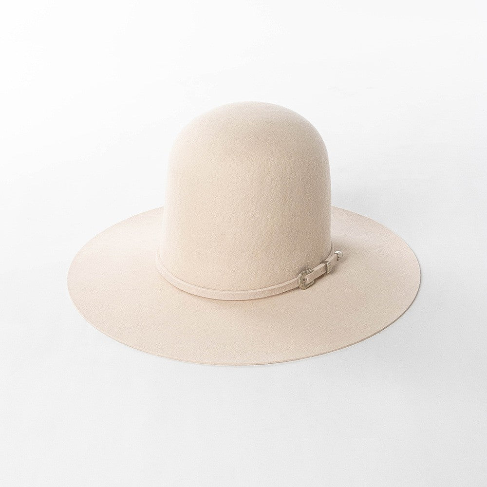 202409-HH2103B ins elegante chapéu de feltro de inverno de lã com coroa alta e cinto 58cm de circunferência modelo desfile chapéu de sol masculino feminino para lazer
