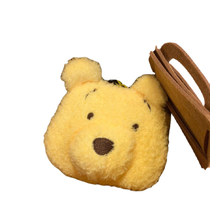 Bolsas de compras dobráveis Disney Ursinho Pooh, desenhos animados fofos, bolsas de proteção ambiental para viagens, armazenamento, pequenas lembrancinhas