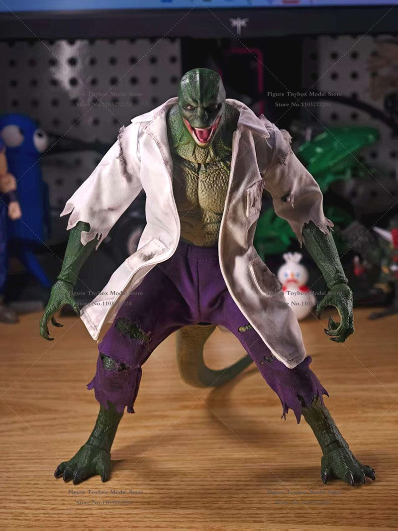 1/12 Escala Boneco Dr. Lagarto Casaco Branco Rasgado Shorts Roxos Acessório de Roupas Para Soldado Ml de 6" Decoração Diy