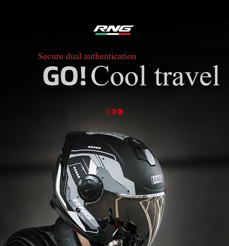 Capacete 3/4 para Motocicleta com Bluetooth, Viseira Dupla, Aprovado pelo DOT, Capacete de Pilotagem para Bicicleta Elétrica e Motocicleta