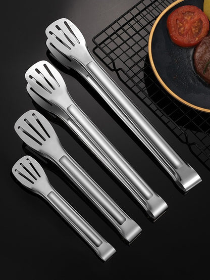 Pinça de Cozinha de Aço Inoxidável Pinça de Churrasco Pinça de Carne Salada Bife Pinça de Servir Alimentos Pinça de Cozinha Longa Utensílios de Cozinha