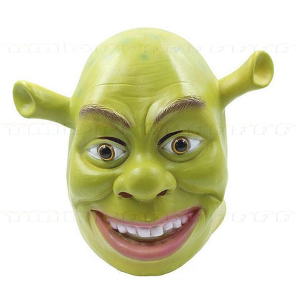Movie Green Monster King Shrek Cosplay Mask Headset Gloves Halloween Makeup Ball Party Funny Adult Latex Cartoon New