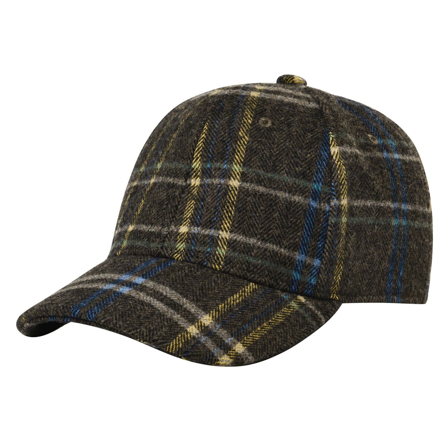 Boné de Beisebol Masculino BOTVELA de Lã Tweed Estilo Casual Macio Ajustável Não Estruturado