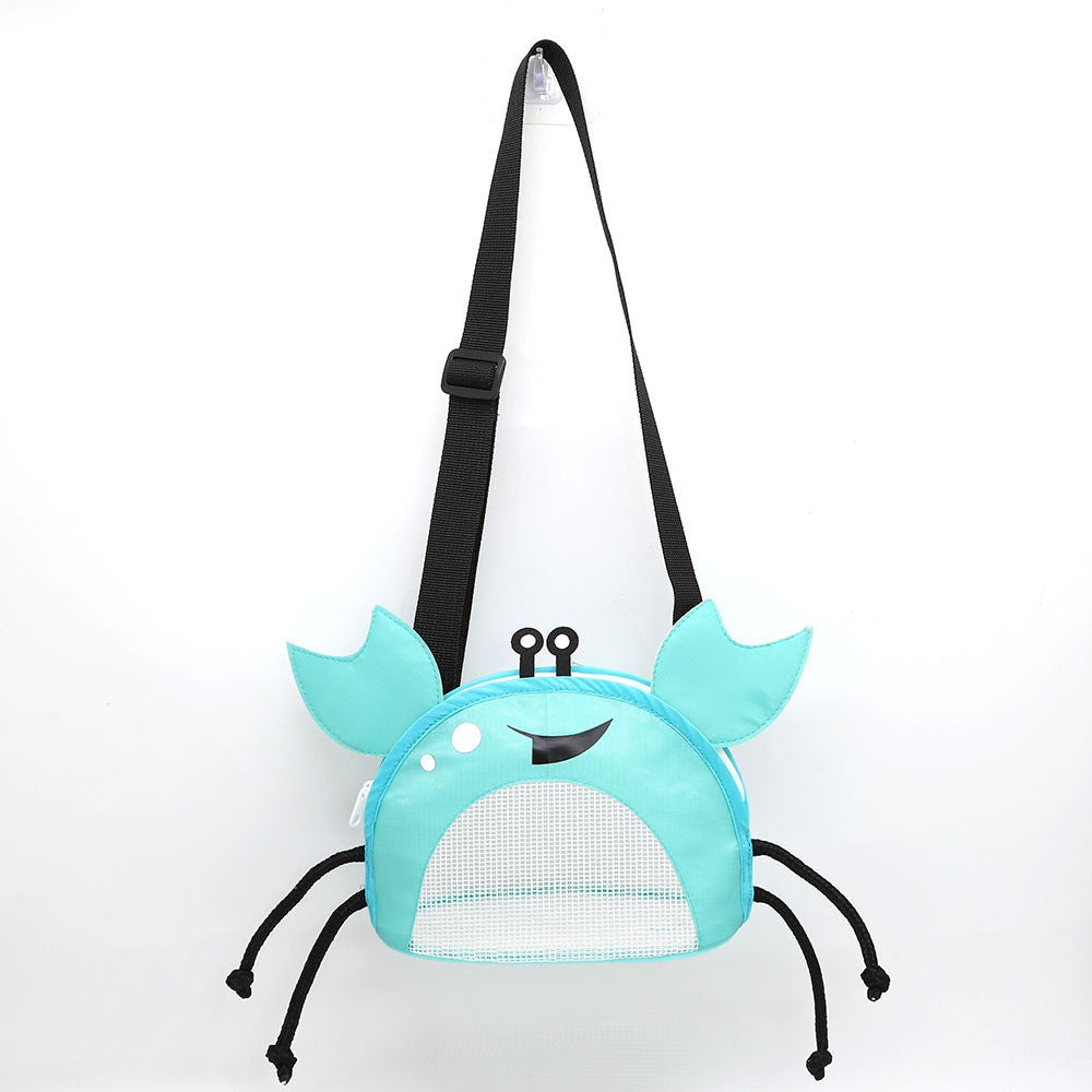 Crab Children's Beach Bag Storage Bag Outdoor Shell Bag Travel Crossbody Small Backpack Toy Storage Bag