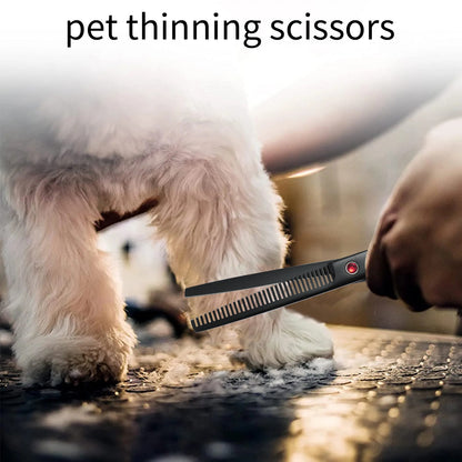 Kit de Tesouras de Aço Inoxidável para Tosa de Animais de Estimação para Destros - Conjunto de 4 Peças com Pontas Redondas de Segurança para Cães e Gatos