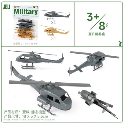 ViiKONDO Bonecos Soldados Exército Brinquedos Modelo Veículo Militar Acessórios Jogo de Guerra Tanque Radar Lançador de Mísseis Artilharia Caça Quartel Ponte