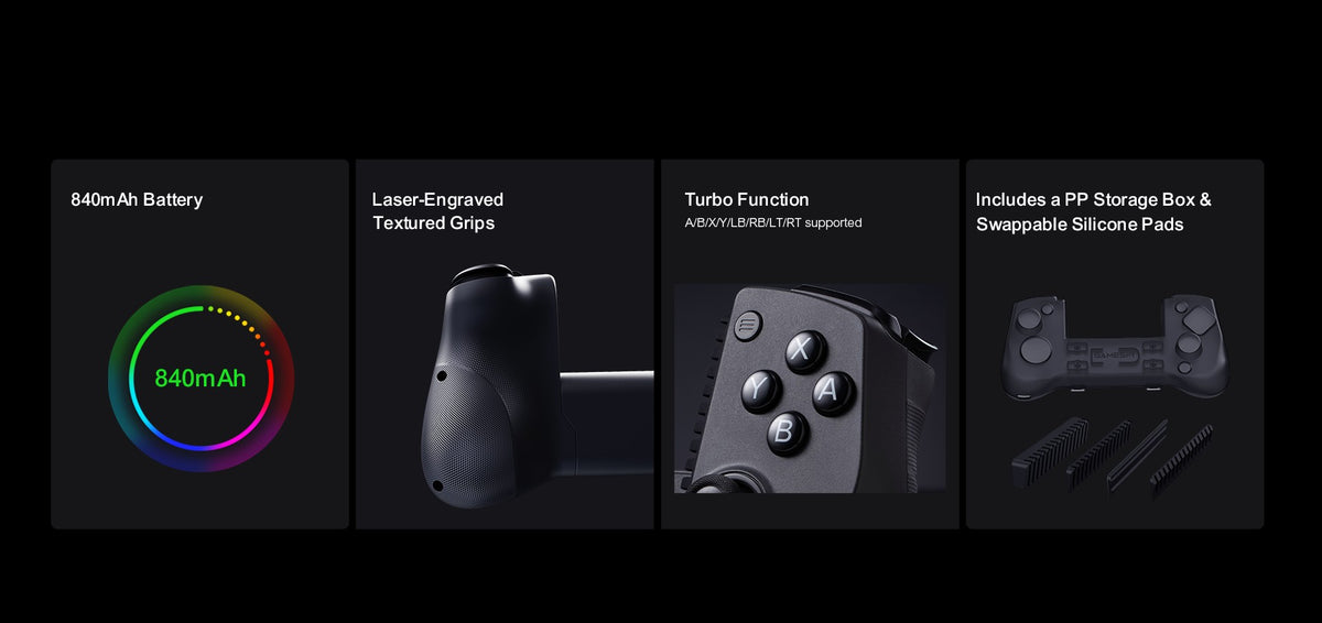 GameSir X5s Wireless Mobile Gaming Controller Bluetooth 2.4GHZ Connection Lightweight Design Hall Effect, No-Drift, App Customization