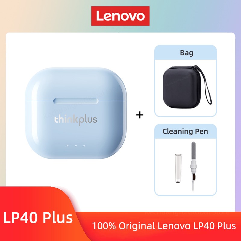 Original Lenovo LP40 Plus Earphones TWS LP40 II Wireless Bluetooth 5.3 Headphones Sport Noise Reduction Touch Control Earbus New