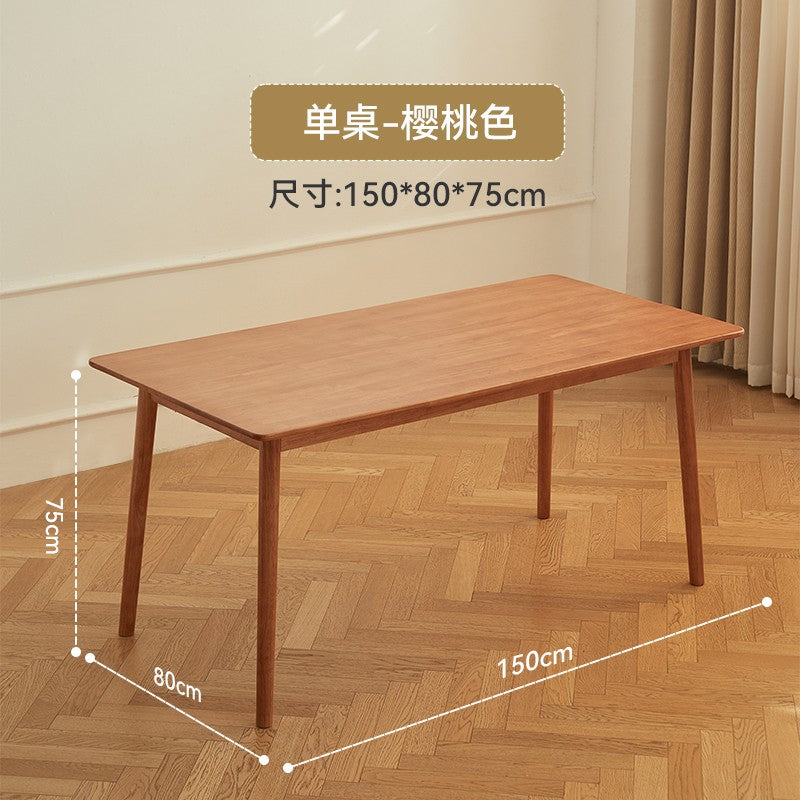 Pure solid wood home Nordic style simple dining table