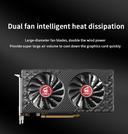 Veineda  RX580 8GB Graphics Card GDDR5 256Bit 2048SP PCIExpress 3.0×16 Gaming Video Cards Desktop Computer components