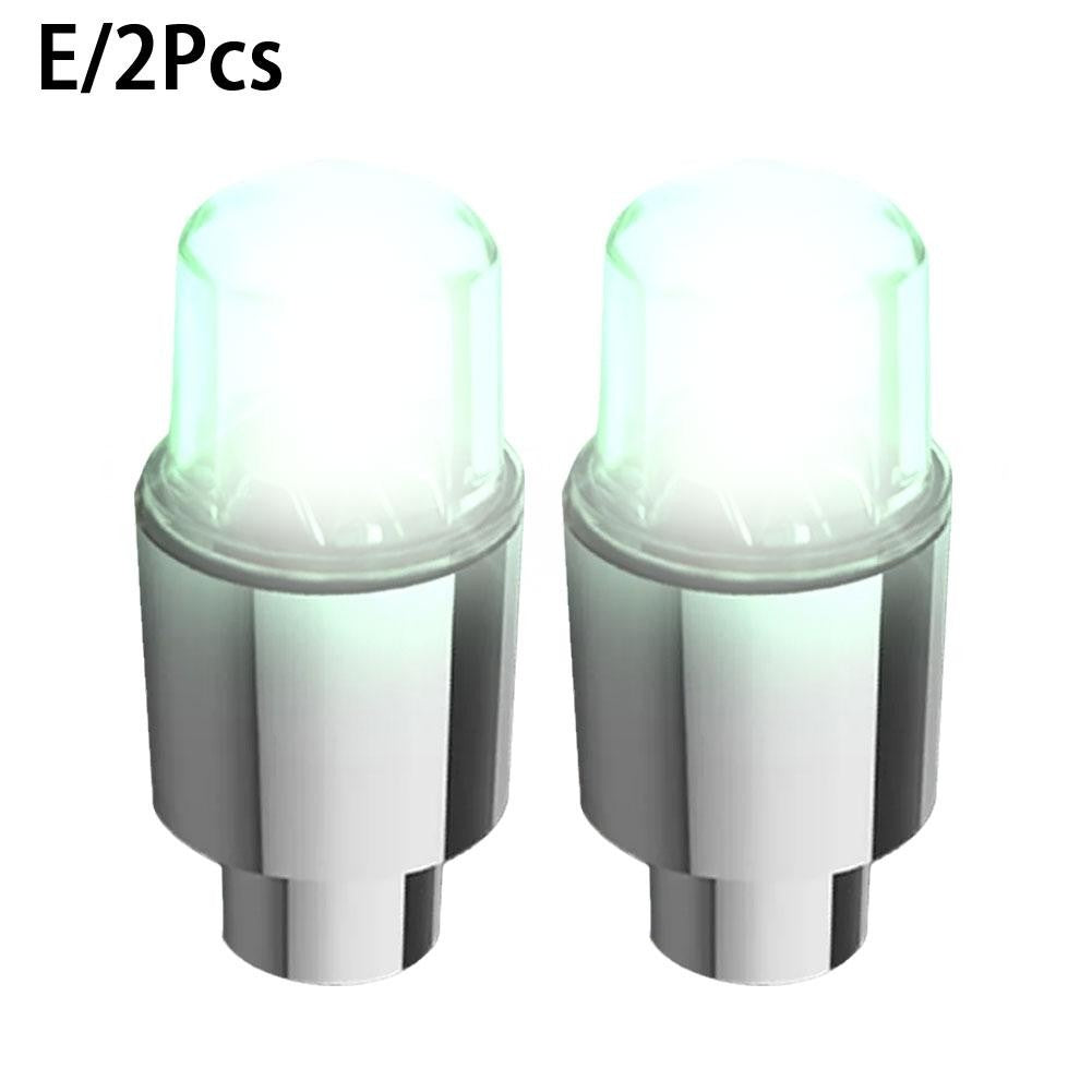 2 Peças de Luzes de Roda de Motocicleta Luzes de Pneu Luminosas Luz Ambiente de Cubo de Carro Universal Carro Motocicleta Lâmpada de Neon Luzes de Tampa de Válvula Decoração de Carro
