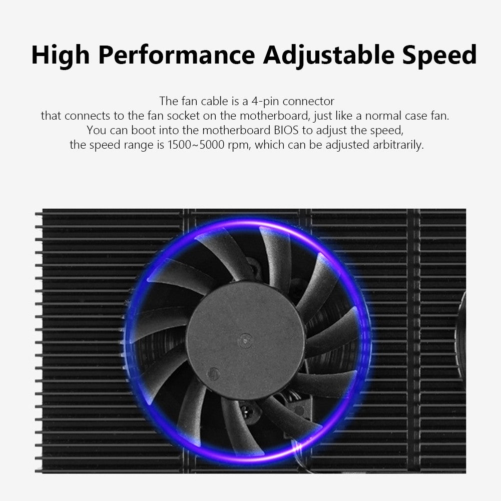Aluminum GPU Backplane Radiator For RTX 3090 3080 3070 Series Graphics Card Backplate Memory VRAM Heatsink Cooling Fan PWM Cool
