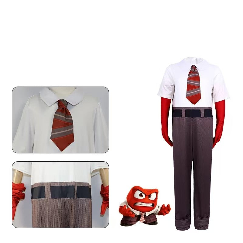 Inside Out Cosplay Costume Inside Out 2 Cartoon Anger Fear Sadness Anxiety Kids Boy Girls Halloween Carnival Party Dress Up