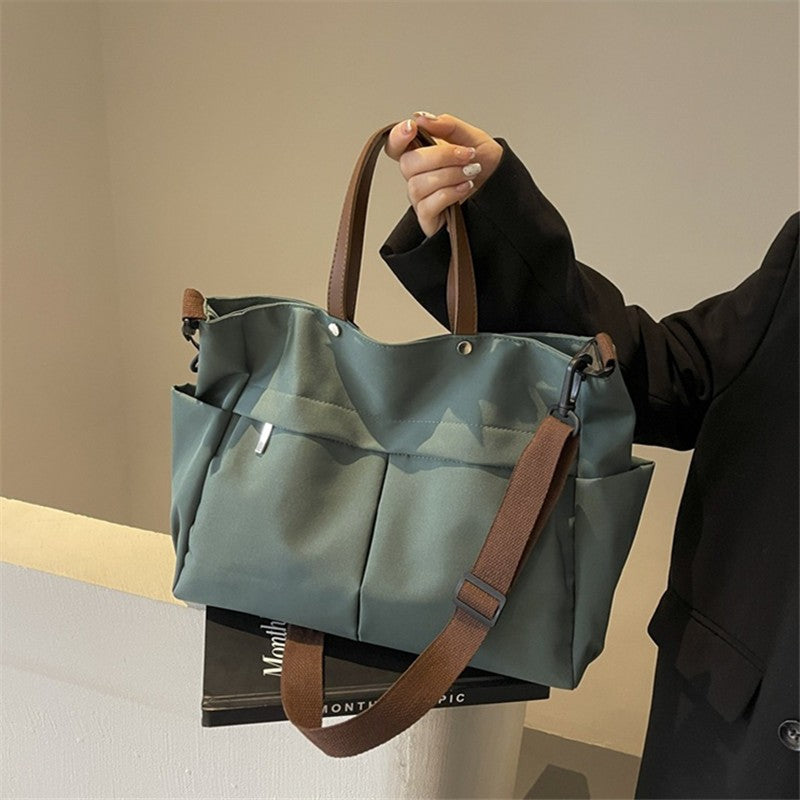 Multi Functional Tote Bag: Durable Nylon Work & Daily Shoulder Purse, Large Capacity Handbag Crossbody Bags for Women Daily Use