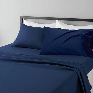 Sheet Set Breathable & Cooling Sheets Hotel Luxury Bed Sheets Extra Soft Easy Fit - 3/4 Piece Set