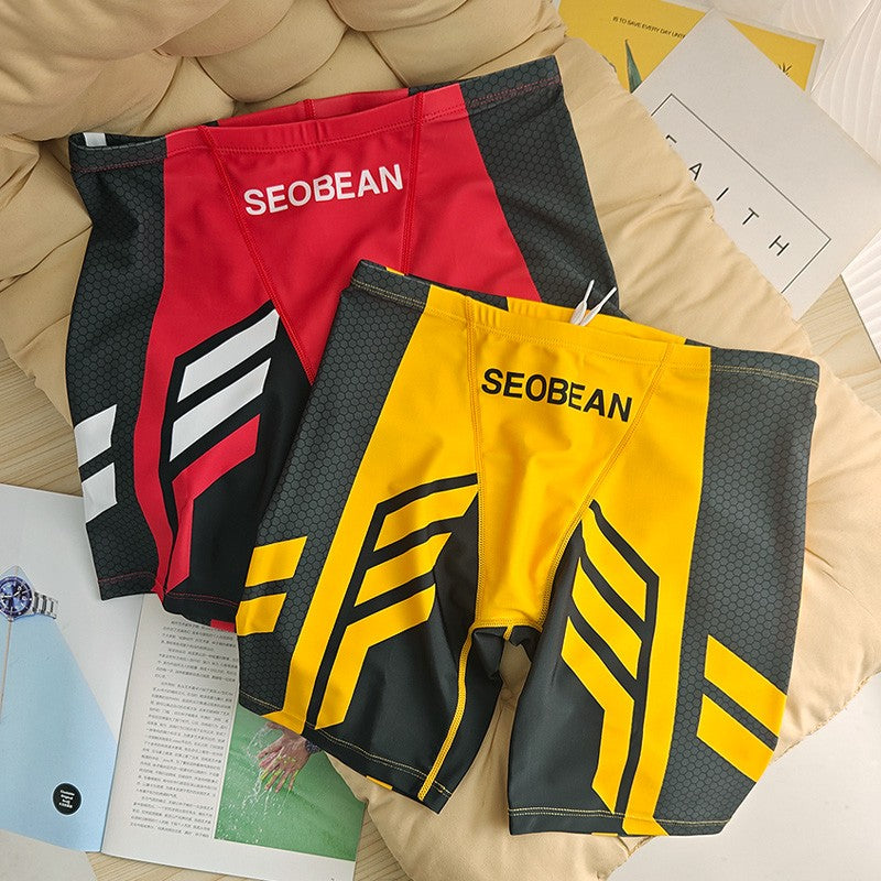 SEOBEAN Men's Low-Waist Boxer Shorts Swimming Trunks Hot Spring Pants Men's Swimsuit Comfortable Briefs Water Sports Gear