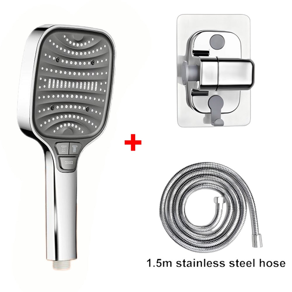 Chuveiro Turbo Pressurizado com 8 Modos, Painel Grande de 12cm, Chuveiro Econômico, Chuveiro com Filtro em ABS Reforçado à Prova de Explosão